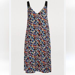 RAG & BONE Multicolored Floral Print Estell V-Neck Tank Slip Midi Dress Size S/P